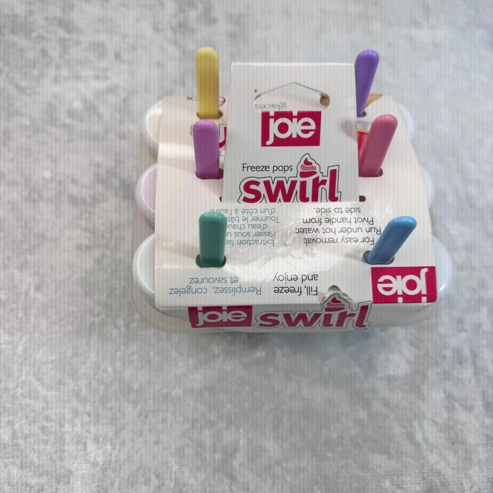 Joie Swirl Freeze‎ Pops 6 Piece Set Multicolor Reusable Popsicle Molds BPA Free